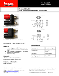 Thumbnail of document Data Sheet - 6883 Dual Binding Posts